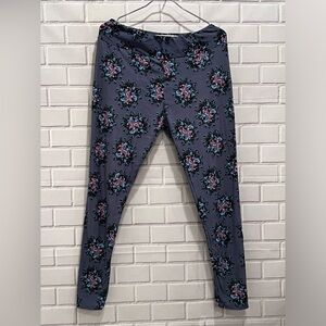 LULAROE women tall & curvy floral leggins /size L